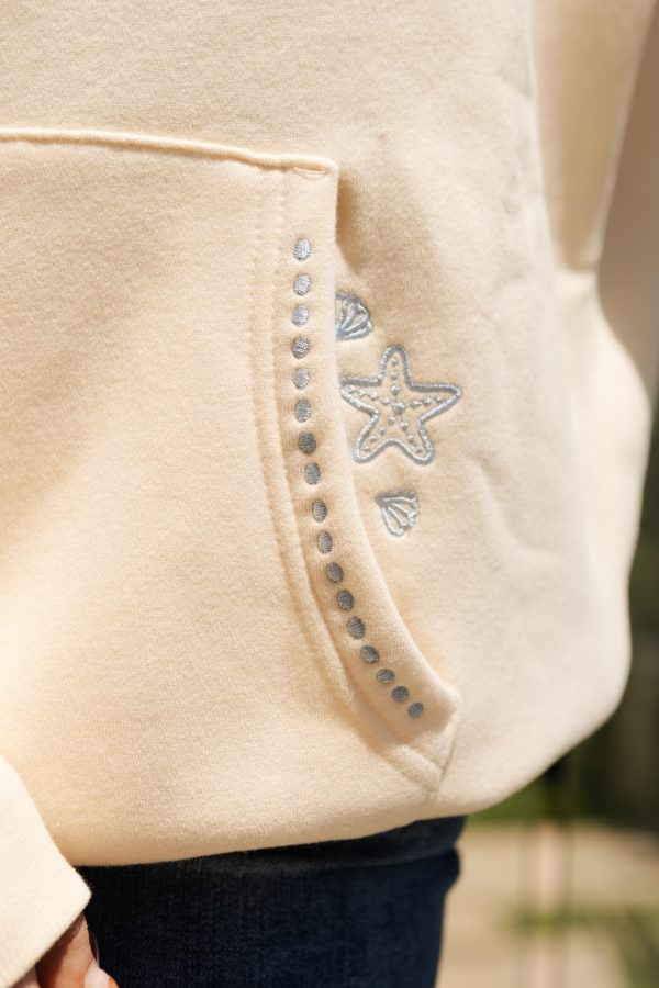 Live in the Moment Hoodie in Sand