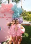 Pink Palm Pajamas in Blush Bay
