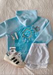 Everything Comes in Waves Hoodie in Blue