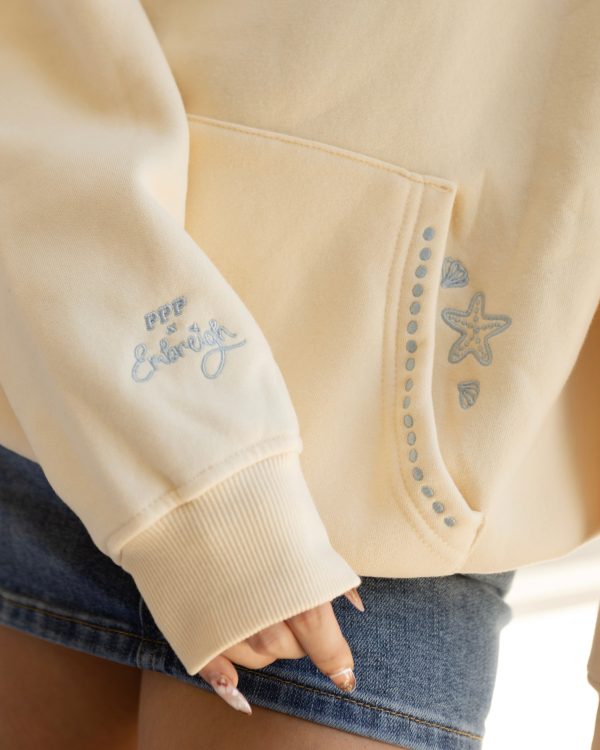 Live in the Moment Hoodie in Sand