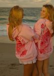 Everything Comes in Waves Hoodie in Pink
